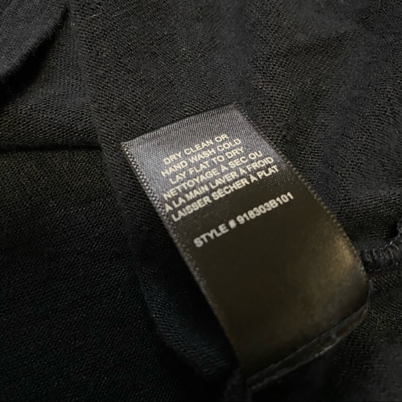 Rebecca Taylor navy blue sheer silk sleeve linen top - Picture 13 of 13